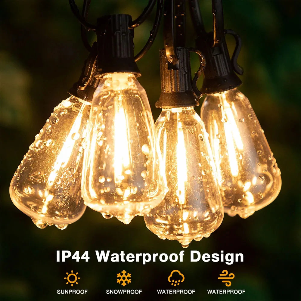 50ft/150ft Electric Led Filament String Light Set Light House