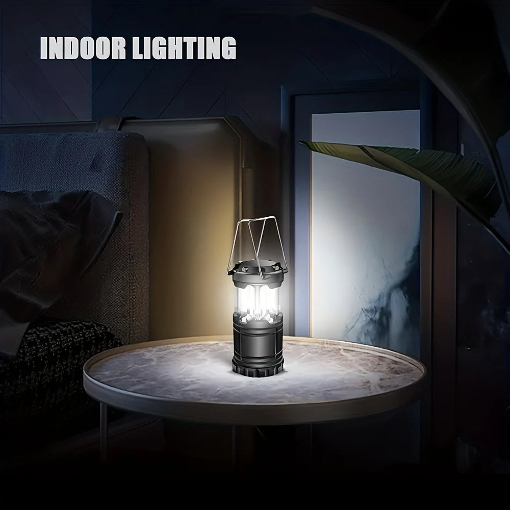 Collapsible LED Camping Lantern – Portable Battery Operated Tent Light Light House