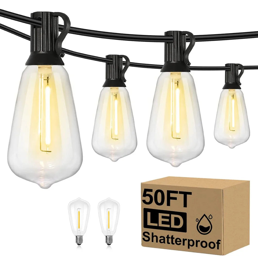 50ft/150ft Electric Led Filament String Light Set Light House