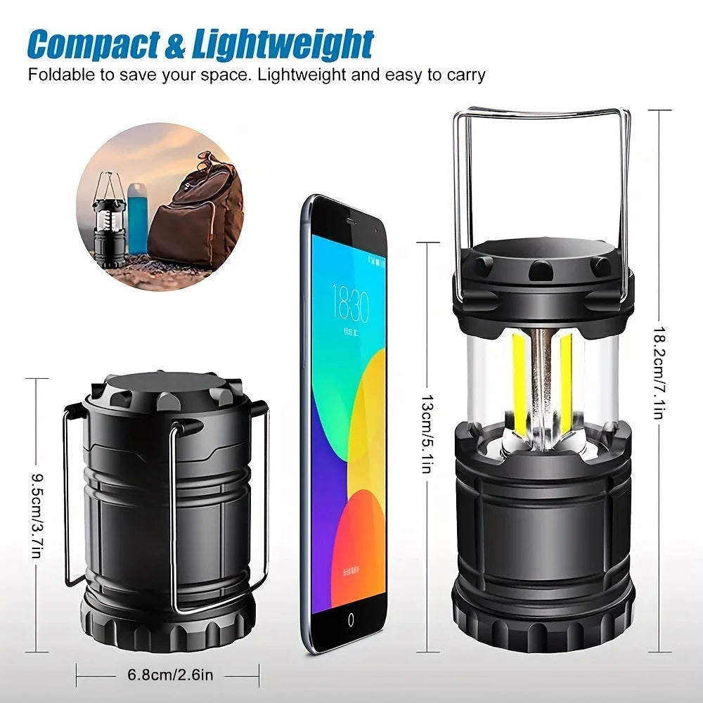 Collapsible LED Camping Lantern – Portable Battery Operated Tent Light Light House