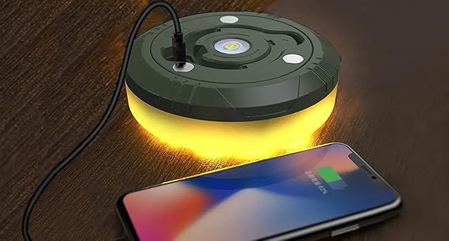 2-in-1 Camping Light LED Reel String Lights Light House
