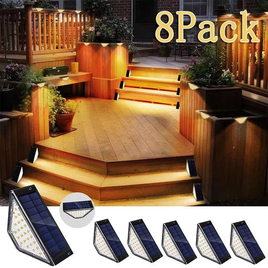 Motion Sensor Lights for Stairs – Waterproof Solar Deck & Step Lights Light House