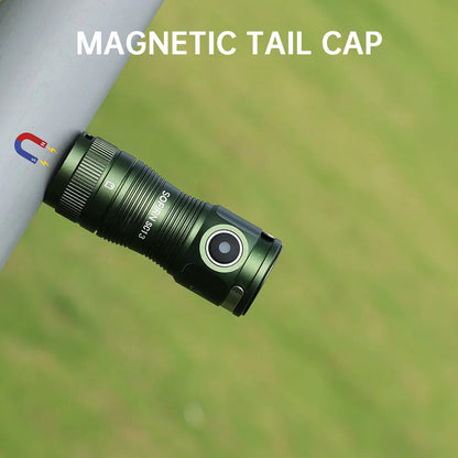 Mini Flashlight LED 1300lm with Magnetic Light House