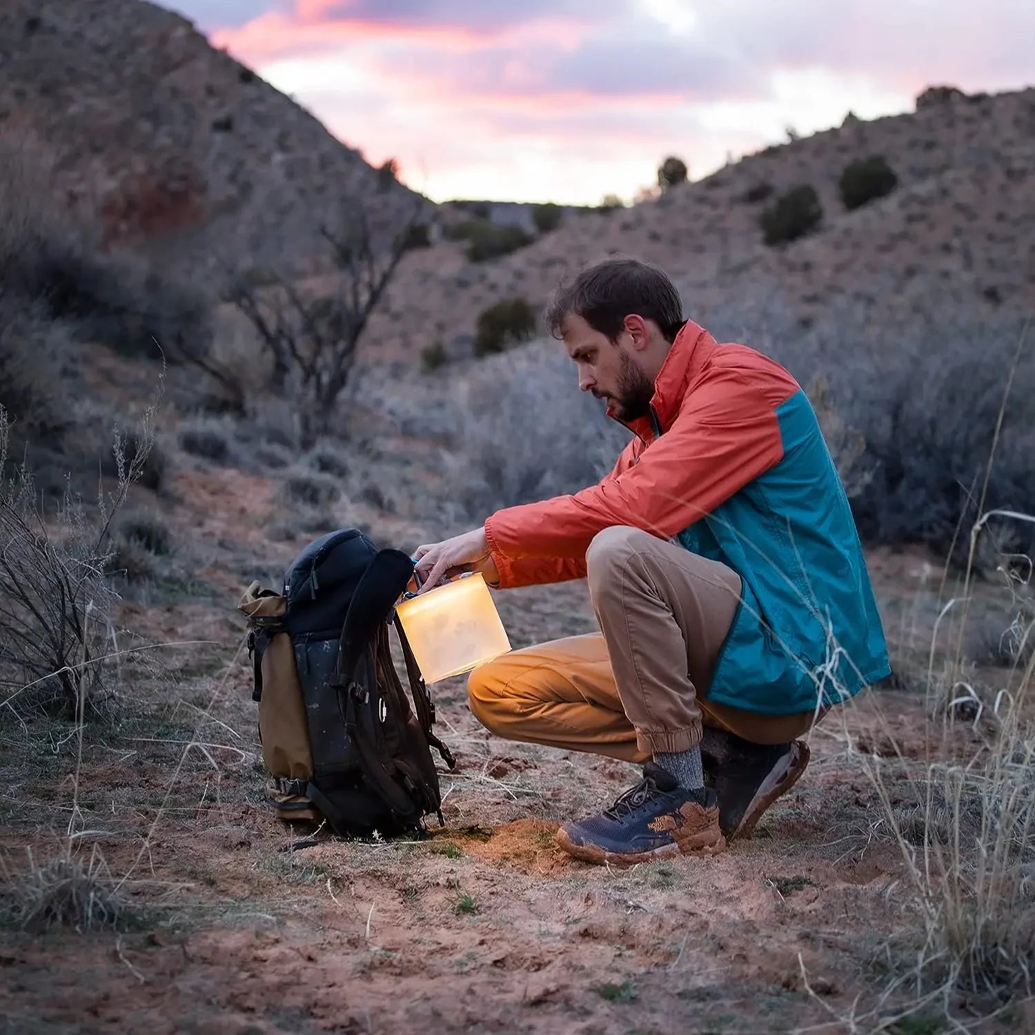 Collapsible Solar Camping Lantern Light House