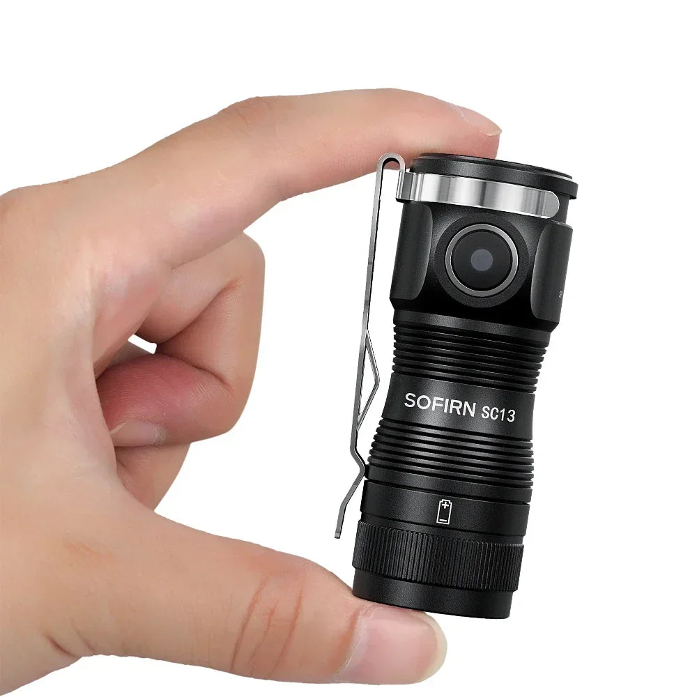 Mini Flashlight LED 1300lm with Magnetic Light House
