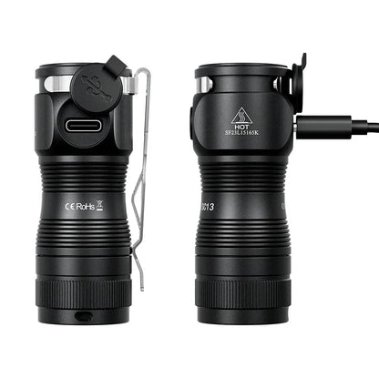 Mini Flashlight LED 1300lm with Magnetic Light House