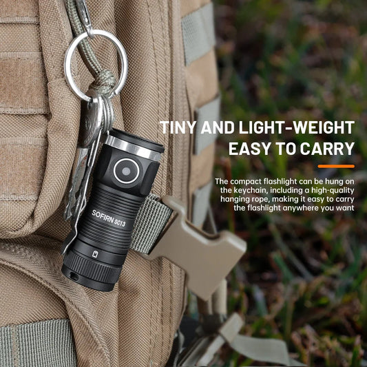 Mini Flashlight LED 1300lm with Magnetic Light House