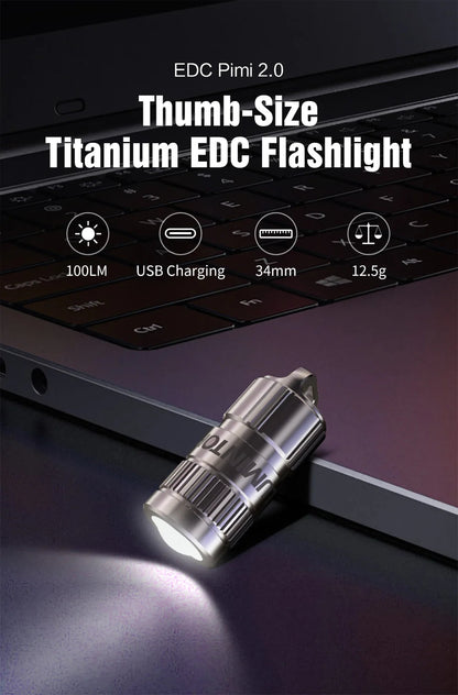 Titanium tactile Mini Flashlight Light House