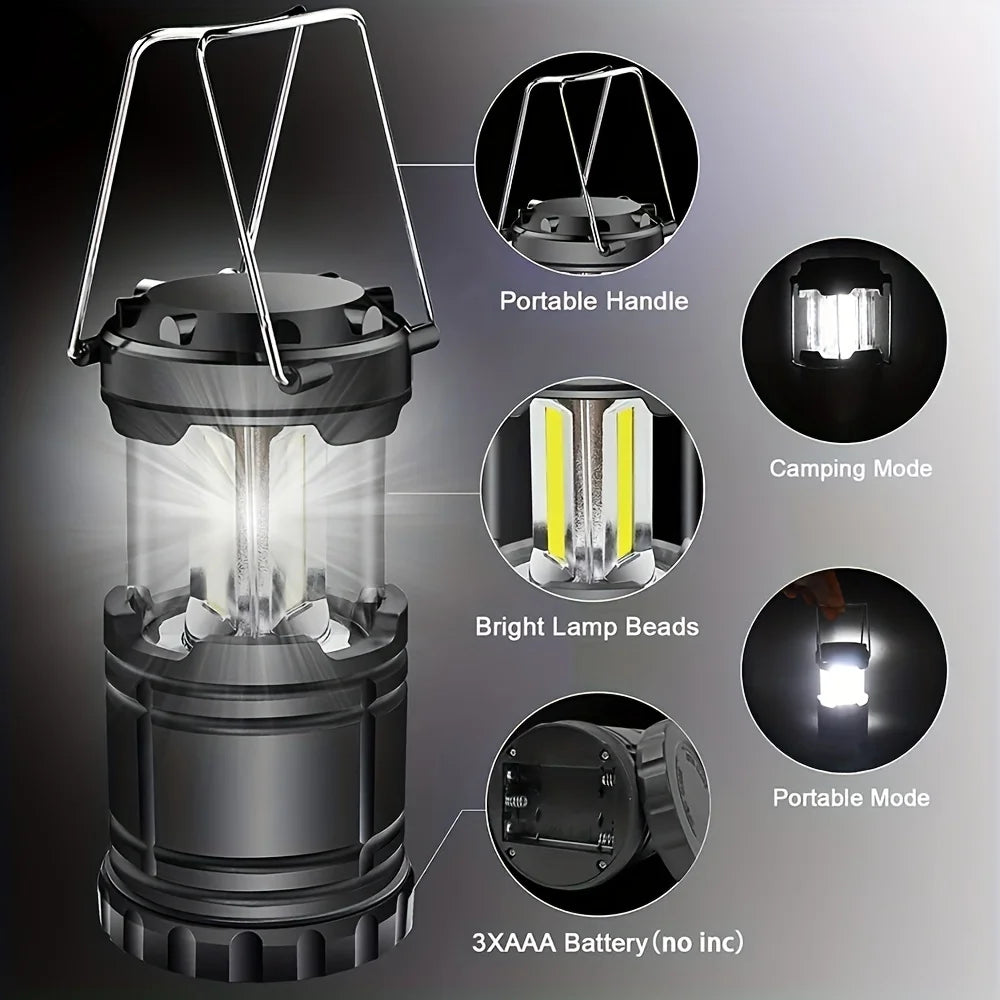 Collapsible LED Camping Lantern – Portable Battery Operated Tent Light - Light House