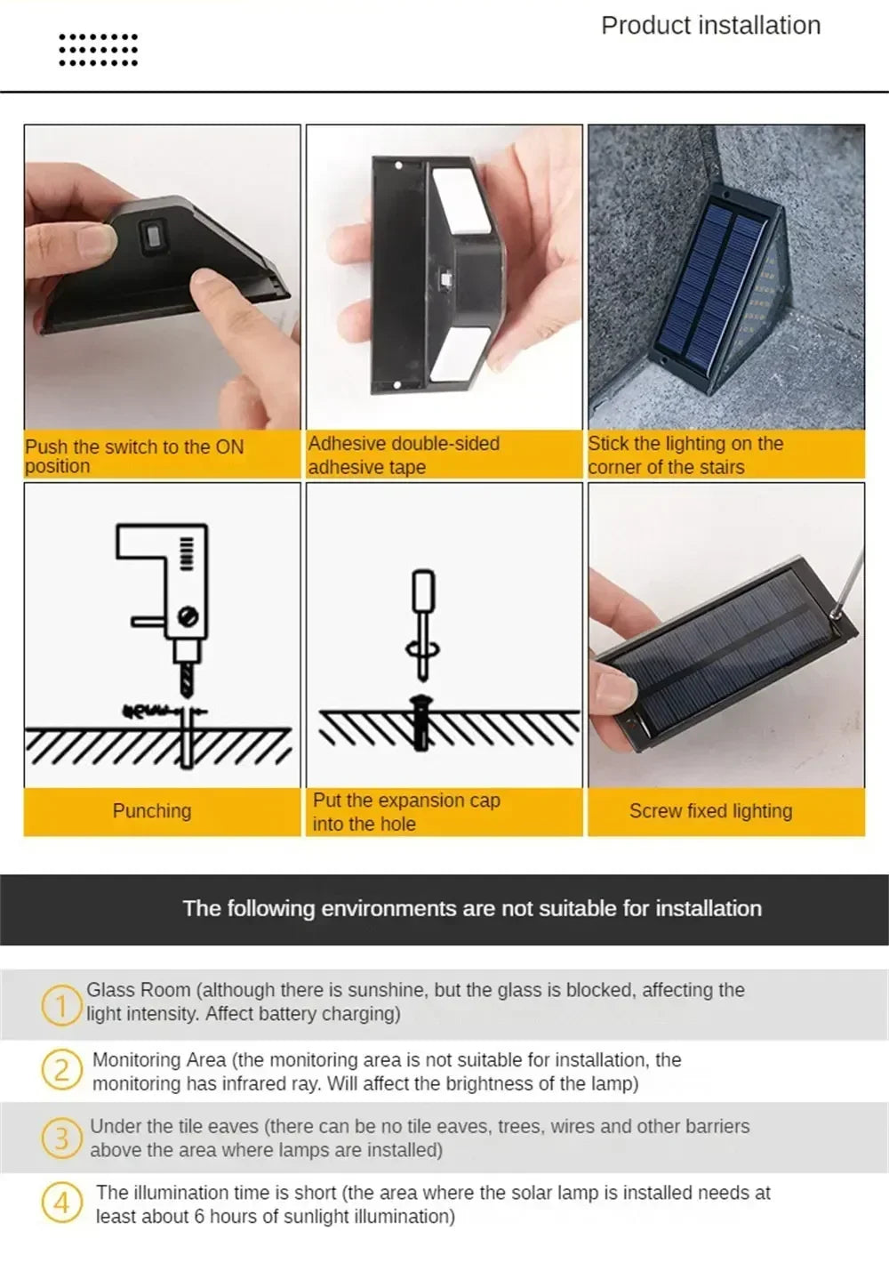 Motion Sensor Lights for Stairs – Waterproof Solar Deck & Step Lights Light House