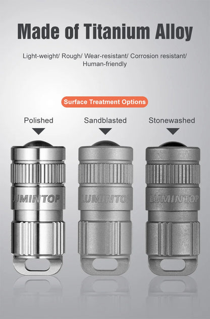 Titanium tactile Mini Flashlight Light House