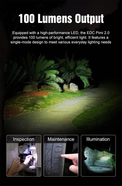 Titanium tactile Mini Flashlight Light House