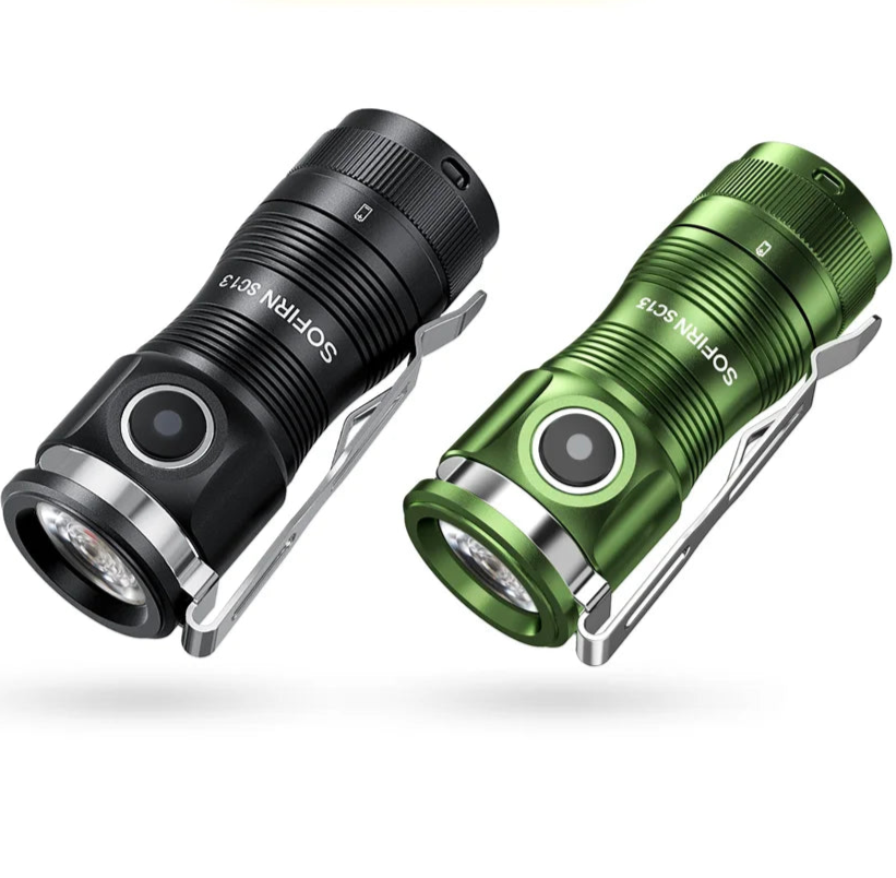 Mini Flashlight LED 1300lm with Magnetic Light House