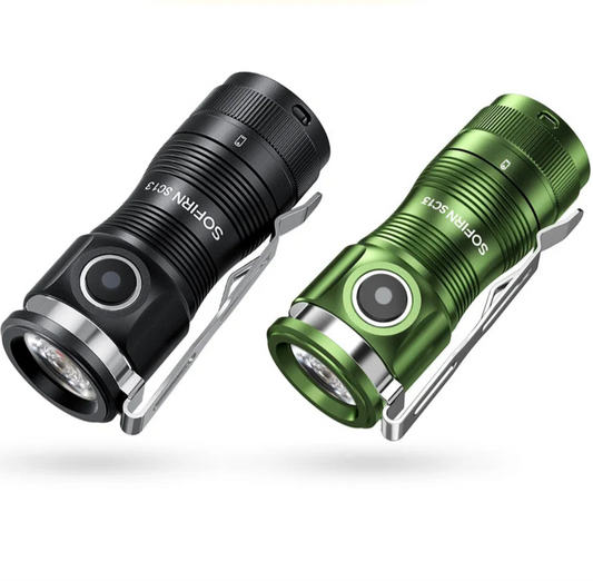 Mini Flashlight LED 1300lm with Magnetic Light House