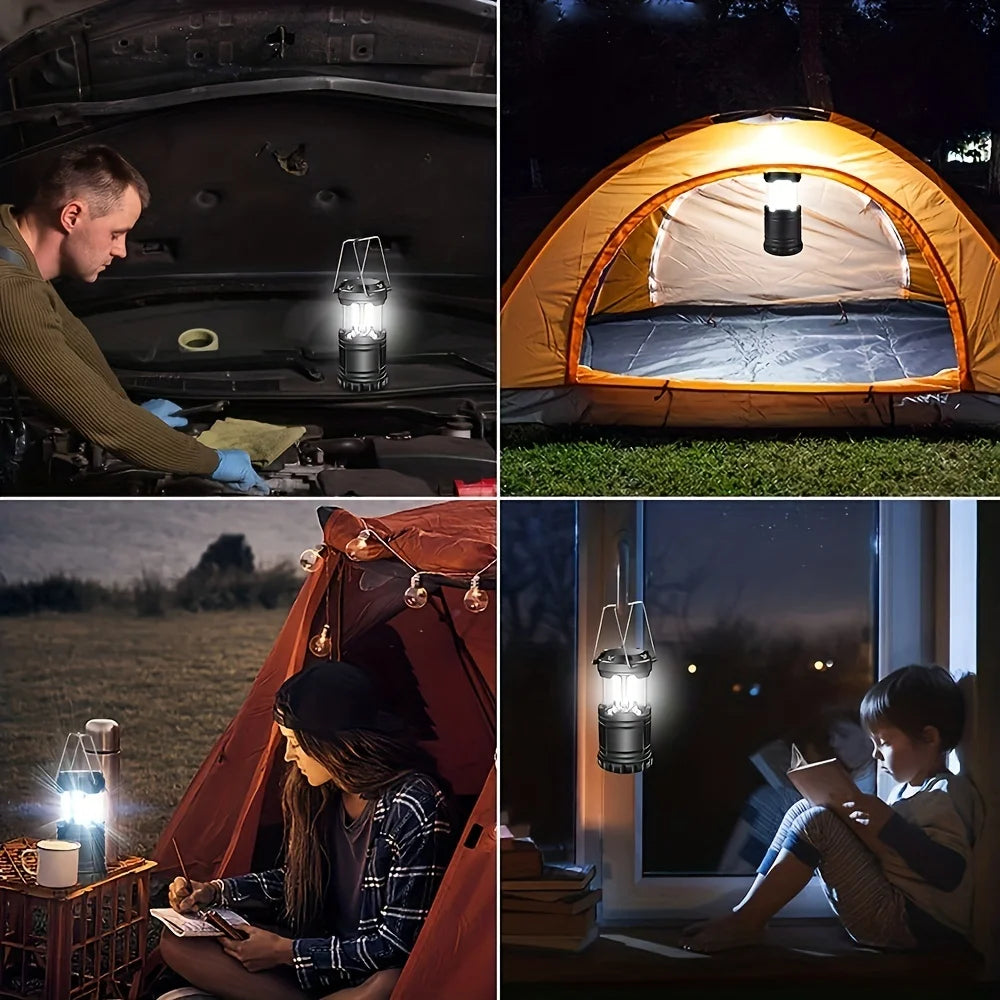 Collapsible LED Camping Lantern – Portable Battery Operated Tent Light Light House