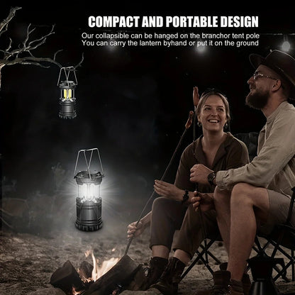 Collapsible LED Camping Lantern – Portable Battery Operated Tent Light Light House