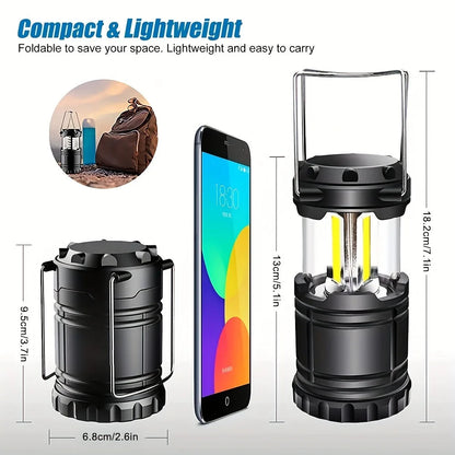 Collapsible LED Camping Lantern – Portable Battery Operated Tent Light Light House
