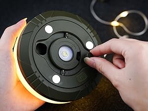 2-in-1 Camping Light LED Reel String Lights Light House